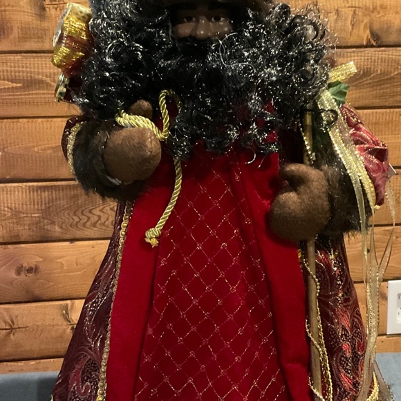 Christmas Black Santa Tree Topper - Picture 3 of 4